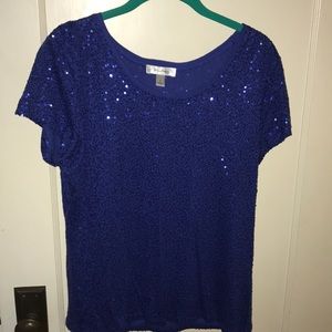 Sparkly blue top